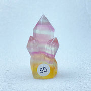 Rainbow Fluorite Clusters Crystal Tower Points