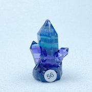 Rainbow Fluorite Clusters Crystal Tower Points