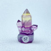 Rainbow Fluorite Clusters Crystal Tower Points