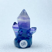 Rainbow Fluorite Clusters Crystal Tower Points