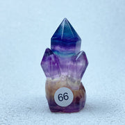 Rainbow Fluorite Clusters Crystal Tower Points