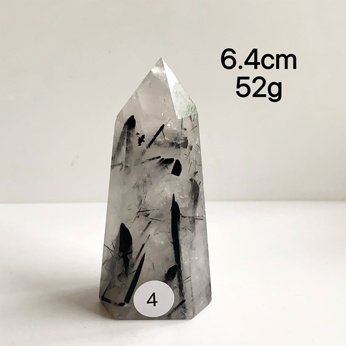 Natural Black Tourmaline Crystal Tower