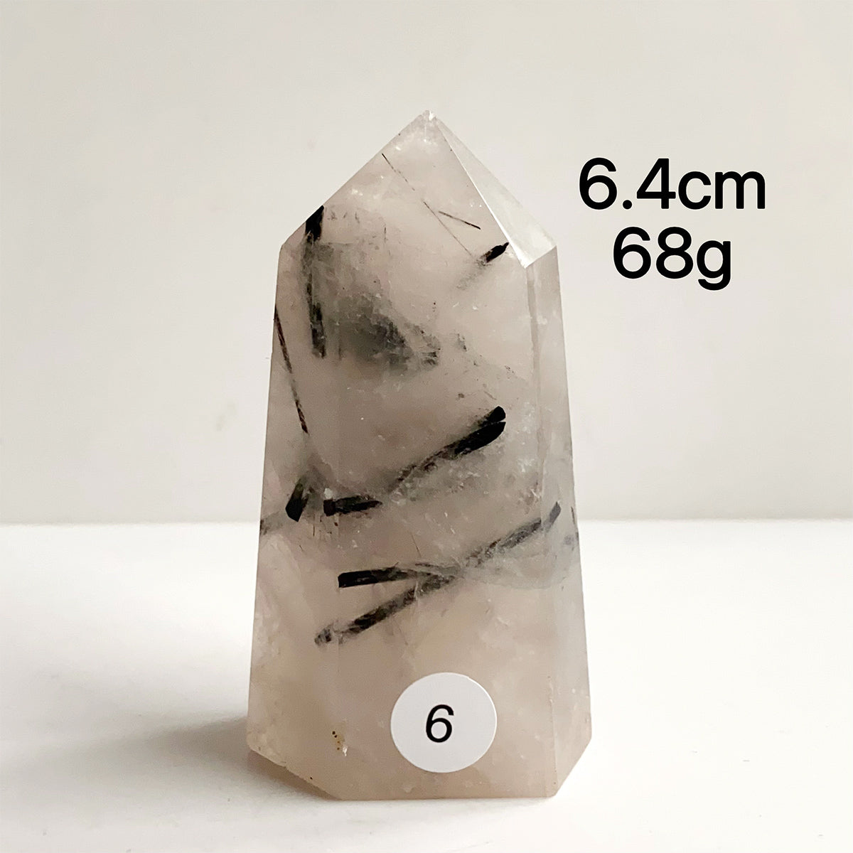 Natural Black Tourmaline Crystal Tower