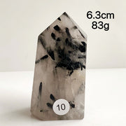 Natural Black Tourmaline Crystal Tower