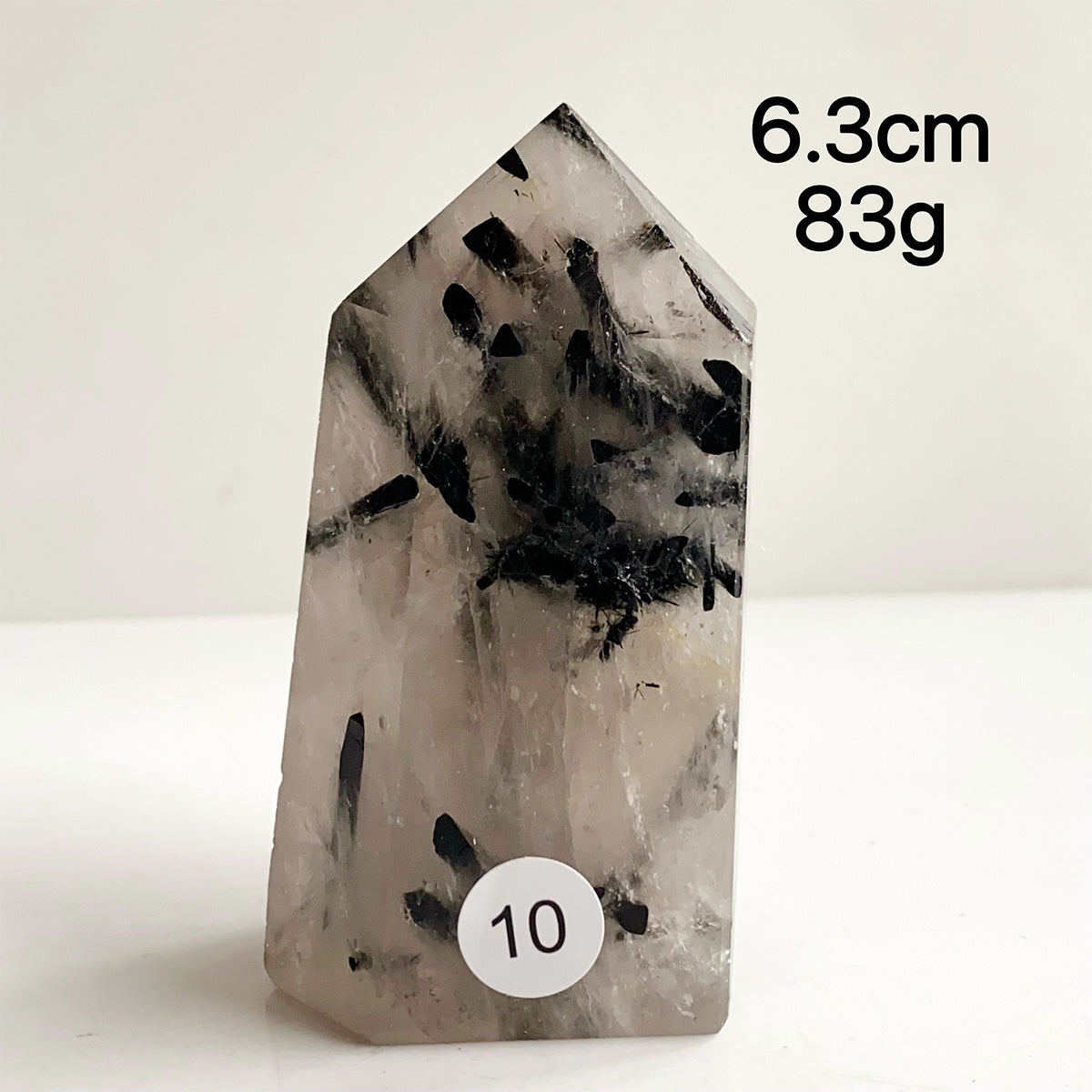 Natural Black Tourmaline Crystal Tower