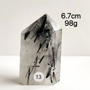Natural Black Tourmaline Crystal Tower