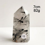 Natural Black Tourmaline Crystal Tower