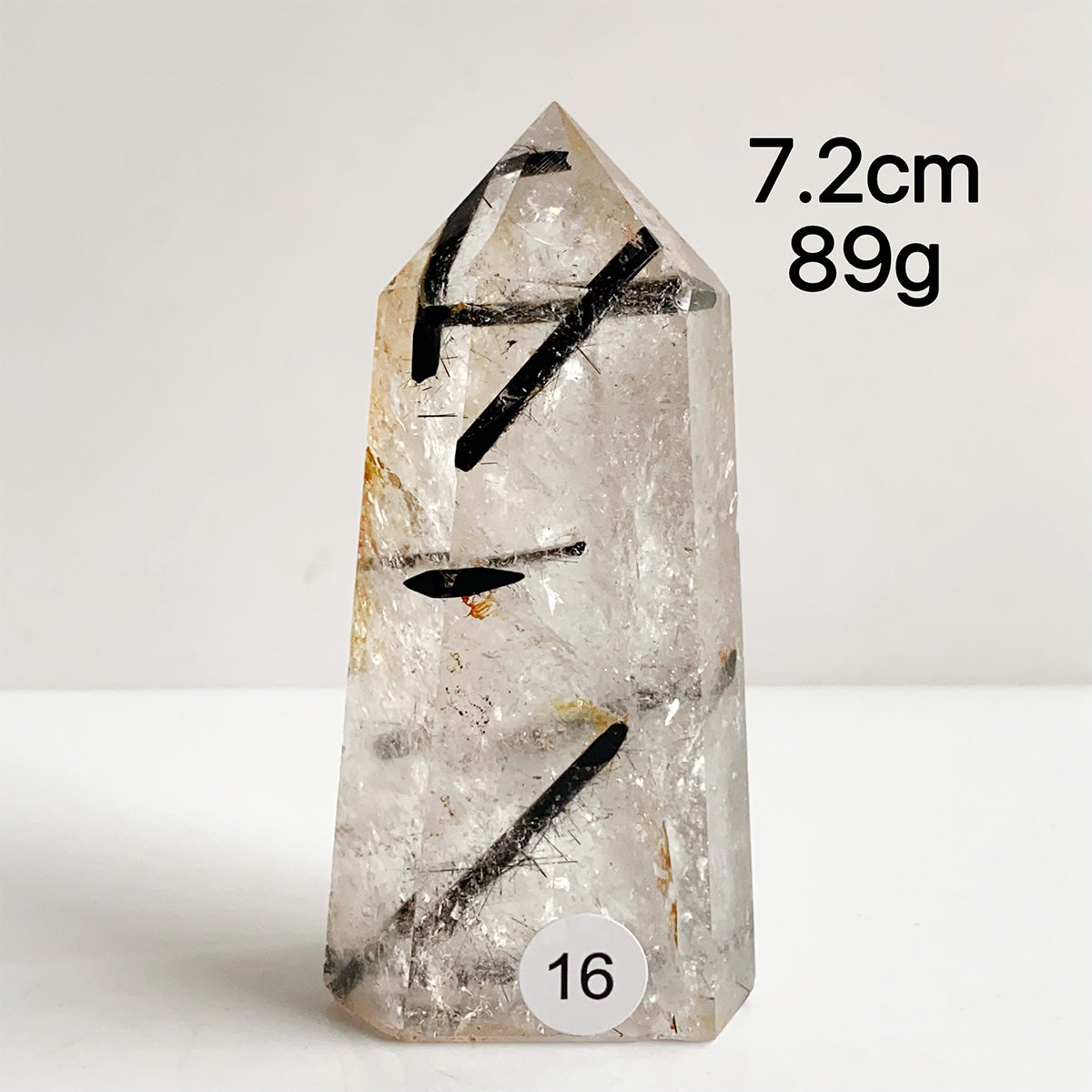 Natural Black Tourmaline Crystal Tower