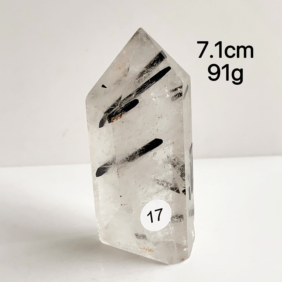 Natural Black Tourmaline Crystal Tower