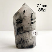Natural Black Tourmaline Crystal Tower