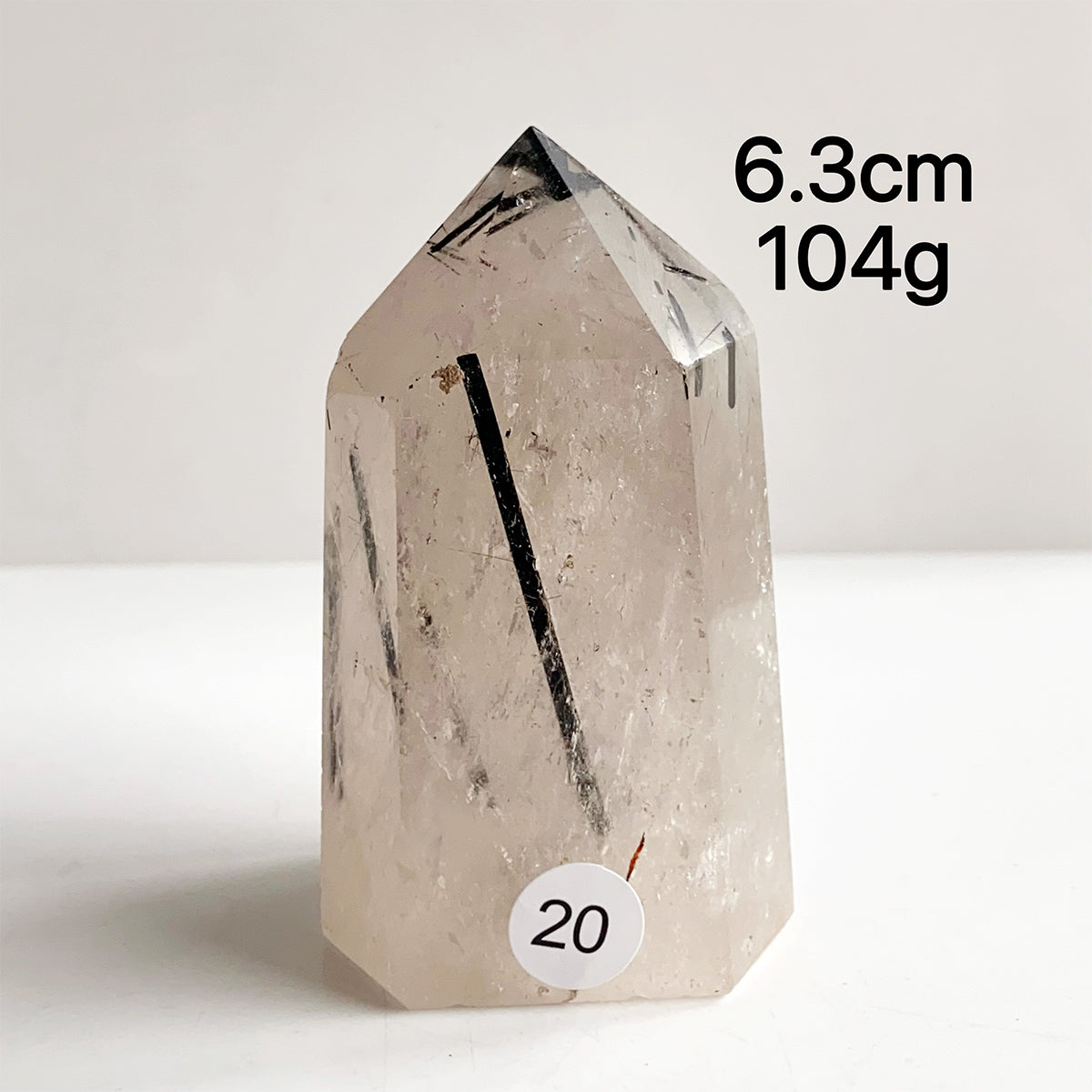 Natural Black Tourmaline Crystal Tower