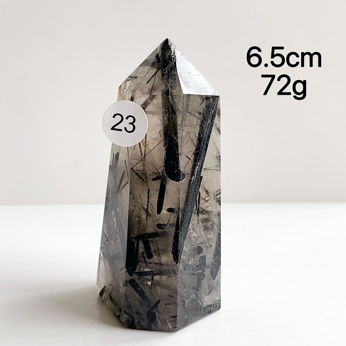 Natural Black Tourmaline Crystal Tower