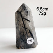 Natural Black Tourmaline Crystal Tower