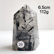 Natural Black Tourmaline Crystal Tower