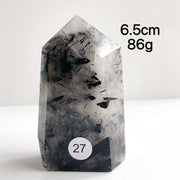 Natural Black Tourmaline Crystal Tower