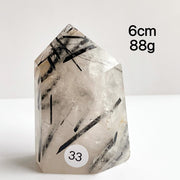 Natural Black Tourmaline Crystal Tower