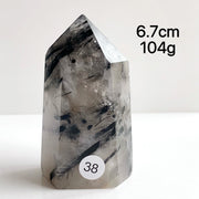 Natural Black Tourmaline Crystal Tower