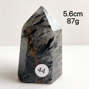 Natural Black Tourmaline Crystal Tower