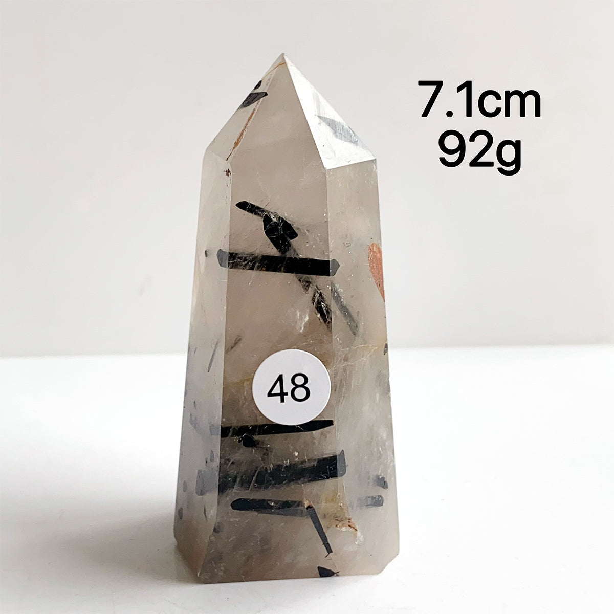 Natural Black Tourmaline Crystal Tower