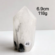 Natural Black Tourmaline Crystal Tower