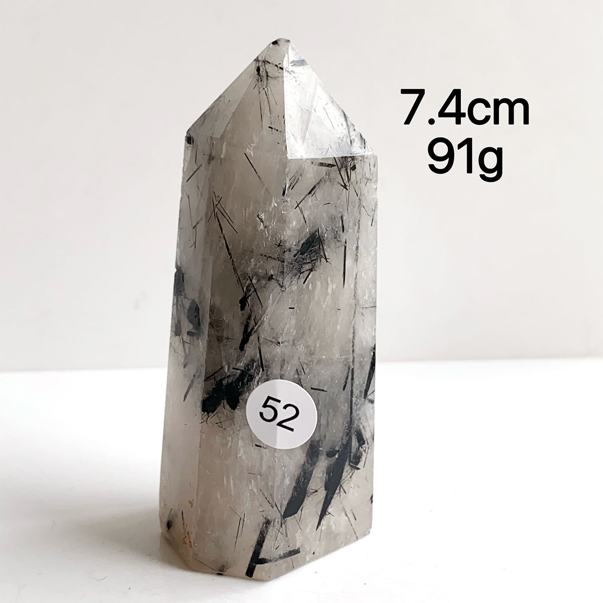 Natural Black Tourmaline Crystal Tower