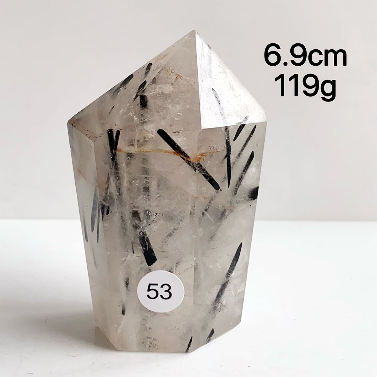 Natural Black Tourmaline Crystal Tower