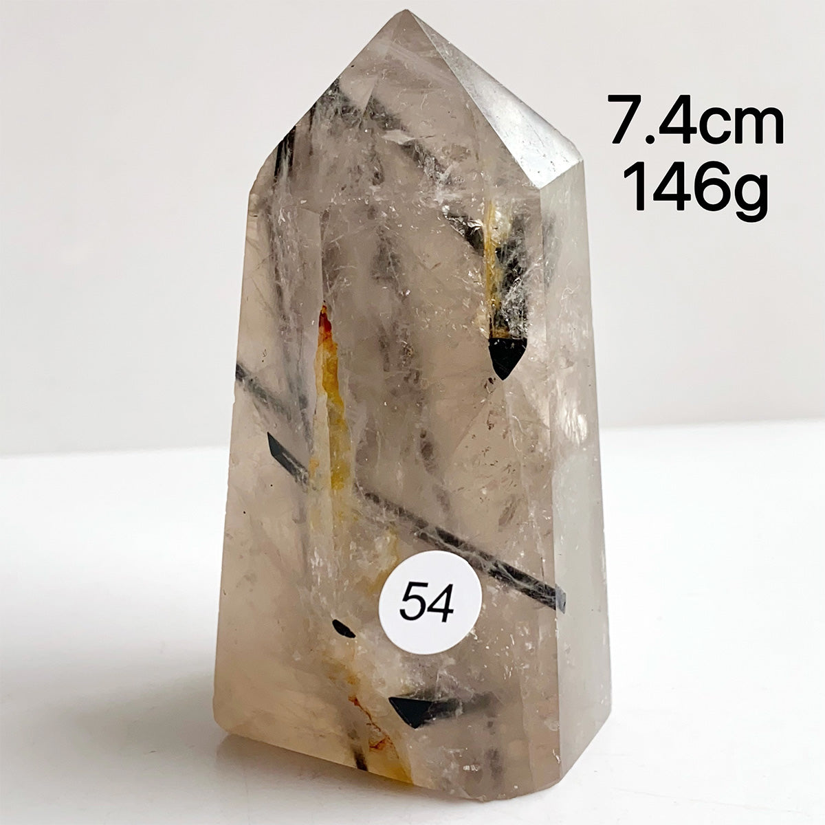 Natural Black Tourmaline Crystal Tower