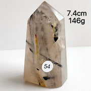 Natural Black Tourmaline Crystal Tower