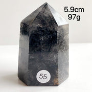 Natural Black Tourmaline Crystal Tower