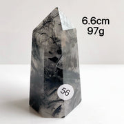 Natural Black Tourmaline Crystal Tower