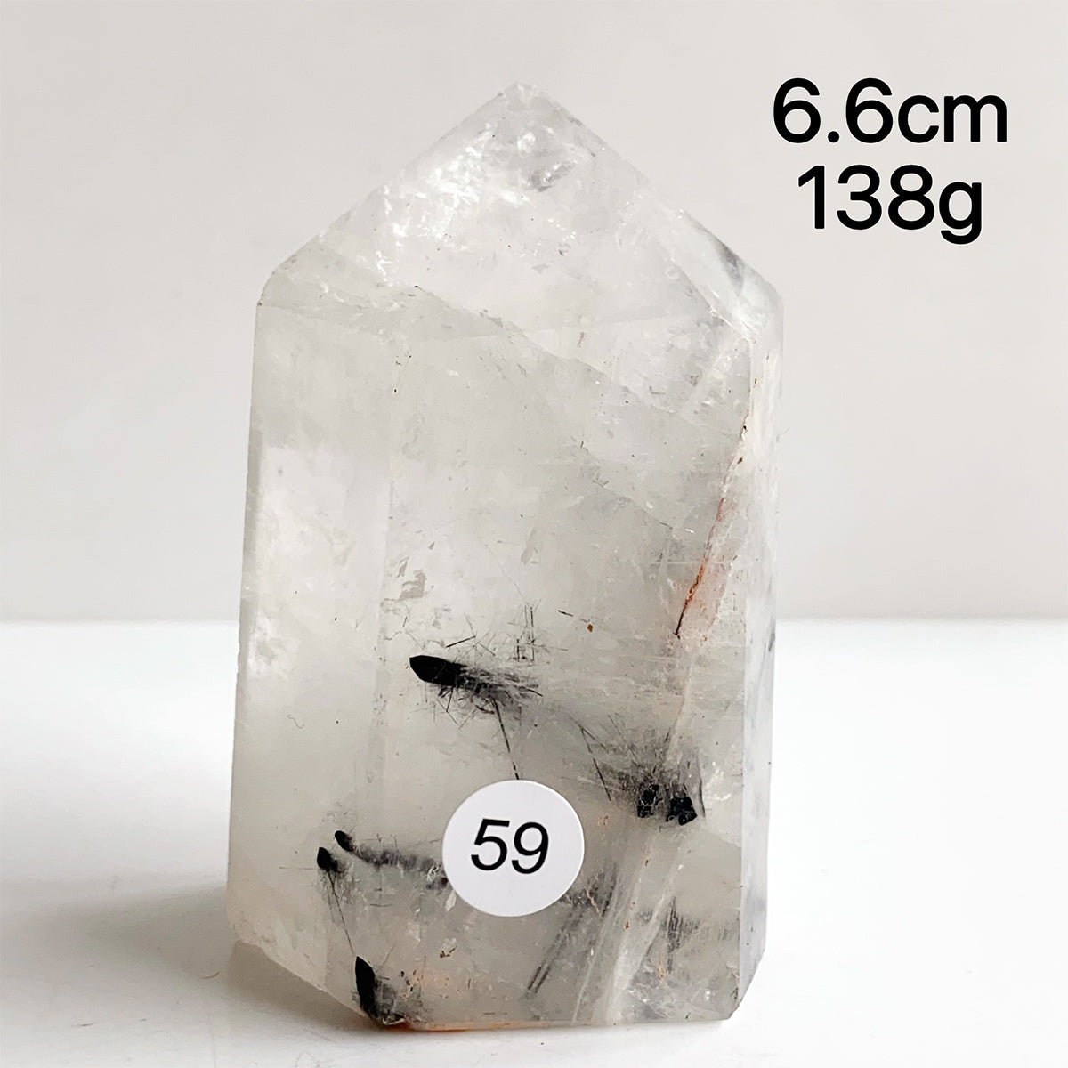 Natural Black Tourmaline Crystal Tower