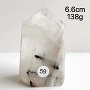 Natural Black Tourmaline Crystal Tower