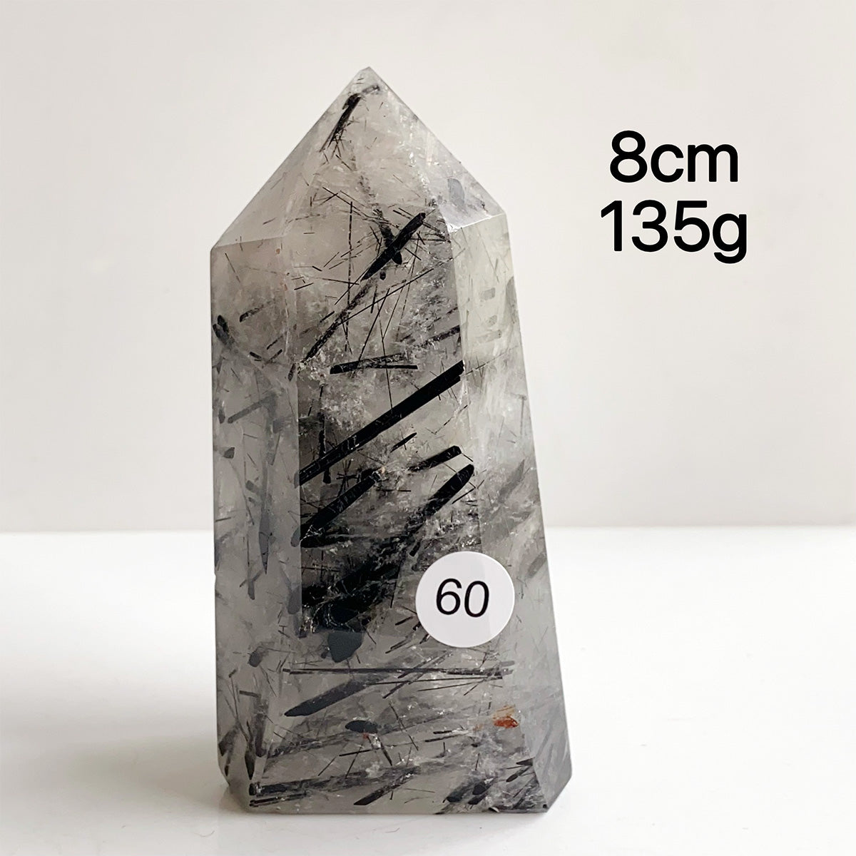 Natural Black Tourmaline Crystal Tower