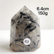 Natural Black Tourmaline Crystal Tower