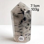 Natural Black Tourmaline Crystal Tower