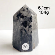 Natural Black Tourmaline Crystal Tower