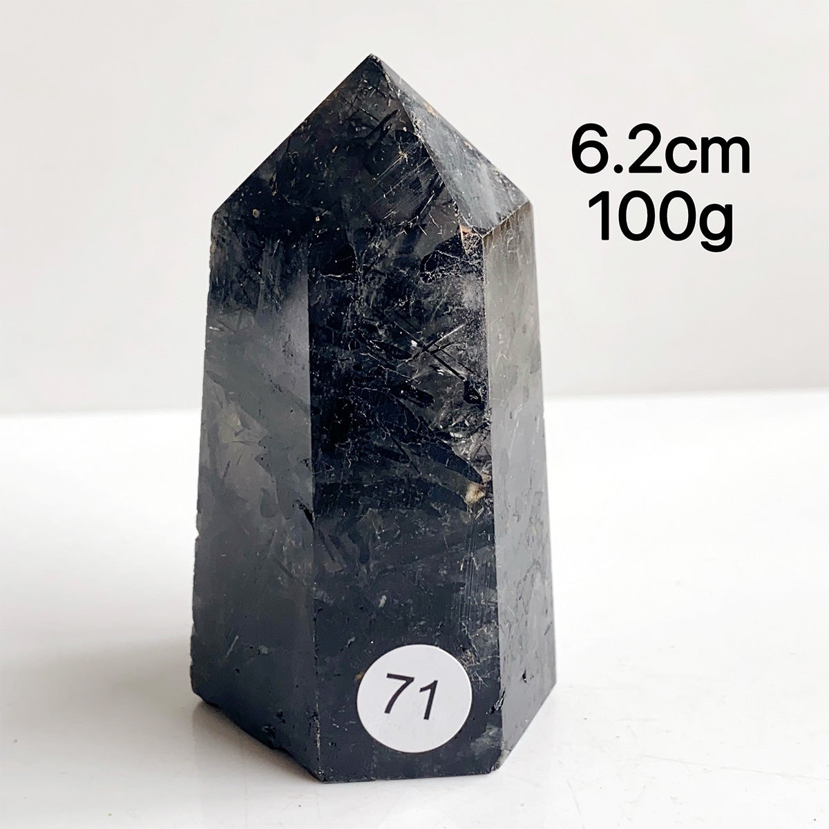 Natural Black Tourmaline Crystal Tower