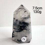 Natural Black Tourmaline Crystal Tower