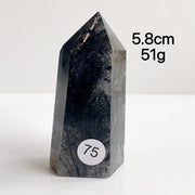 Natural Black Tourmaline Crystal Tower