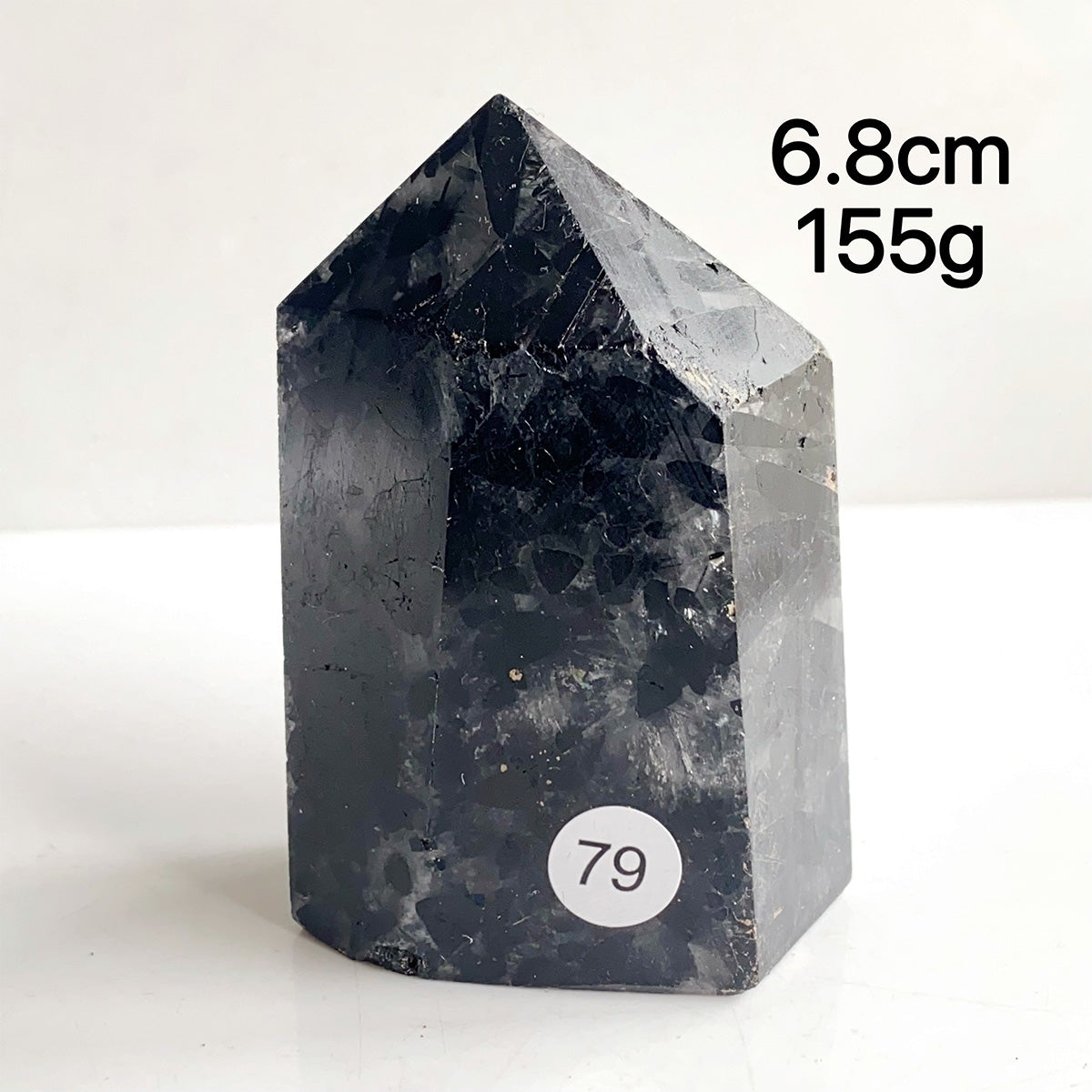 Natural Black Tourmaline Crystal Tower