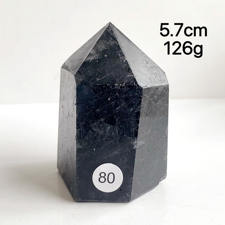 Natural Black Tourmaline Crystal Tower