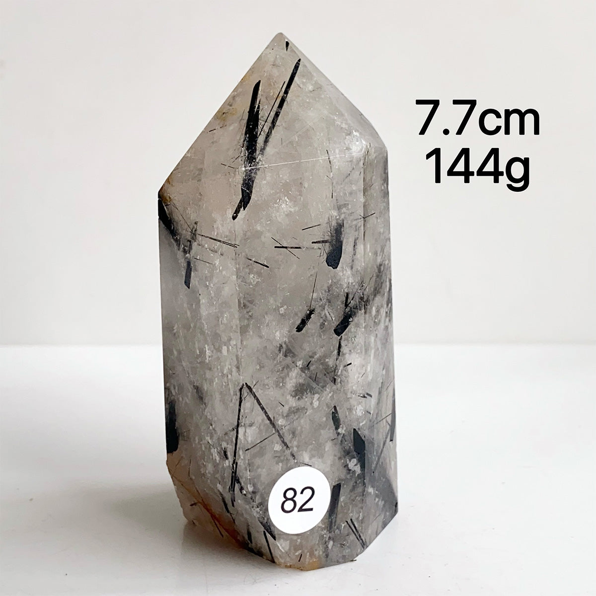 Natural Black Tourmaline Crystal Tower