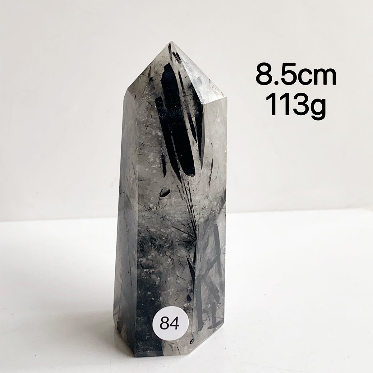 Natural Black Tourmaline Crystal Tower