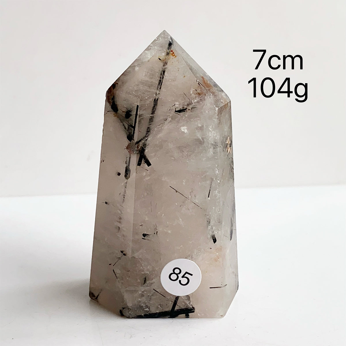 Natural Black Tourmaline Crystal Tower