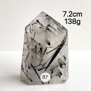 Natural Black Tourmaline Crystal Tower