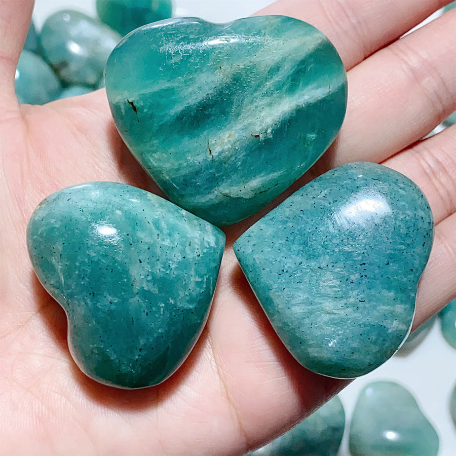 Natural Amazonite Stone Heart