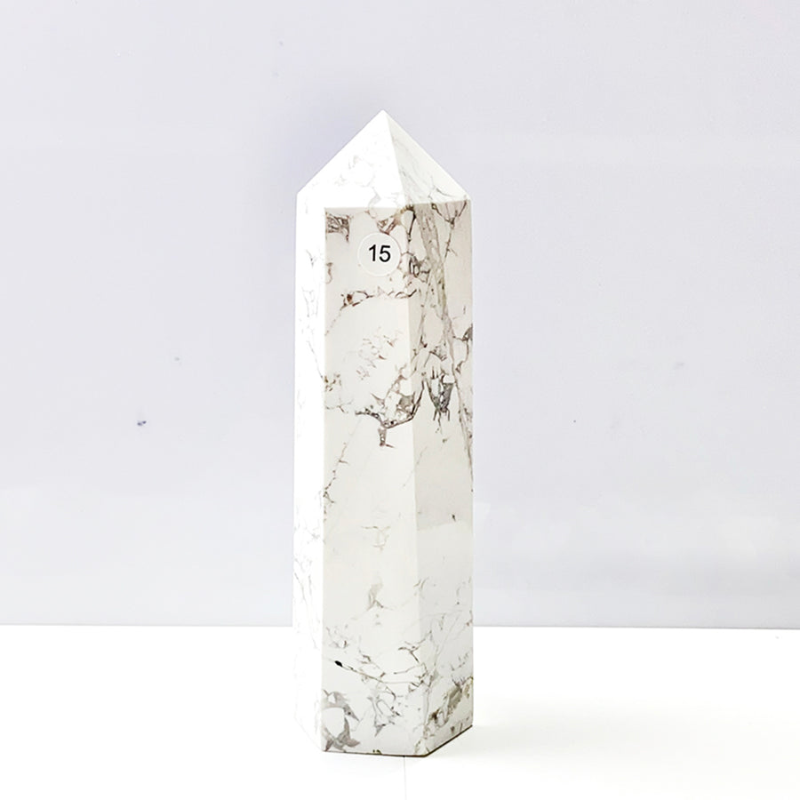 Howlite Crystal Tower Point