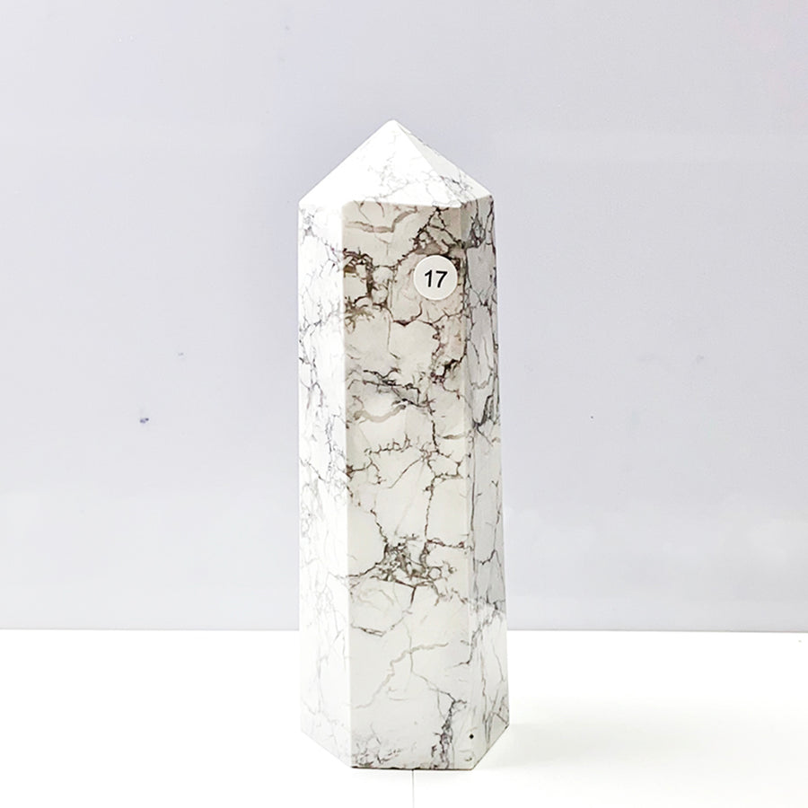 Howlite Crystal Tower Point