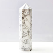 Howlite Crystal Tower Point