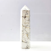 Howlite Crystal Tower Point